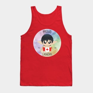 Proud to be Canadian (Sleepy Forest Creatures) Tank Top